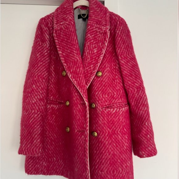 J. Crew Pink Pea Coat - Picture 6 of 10